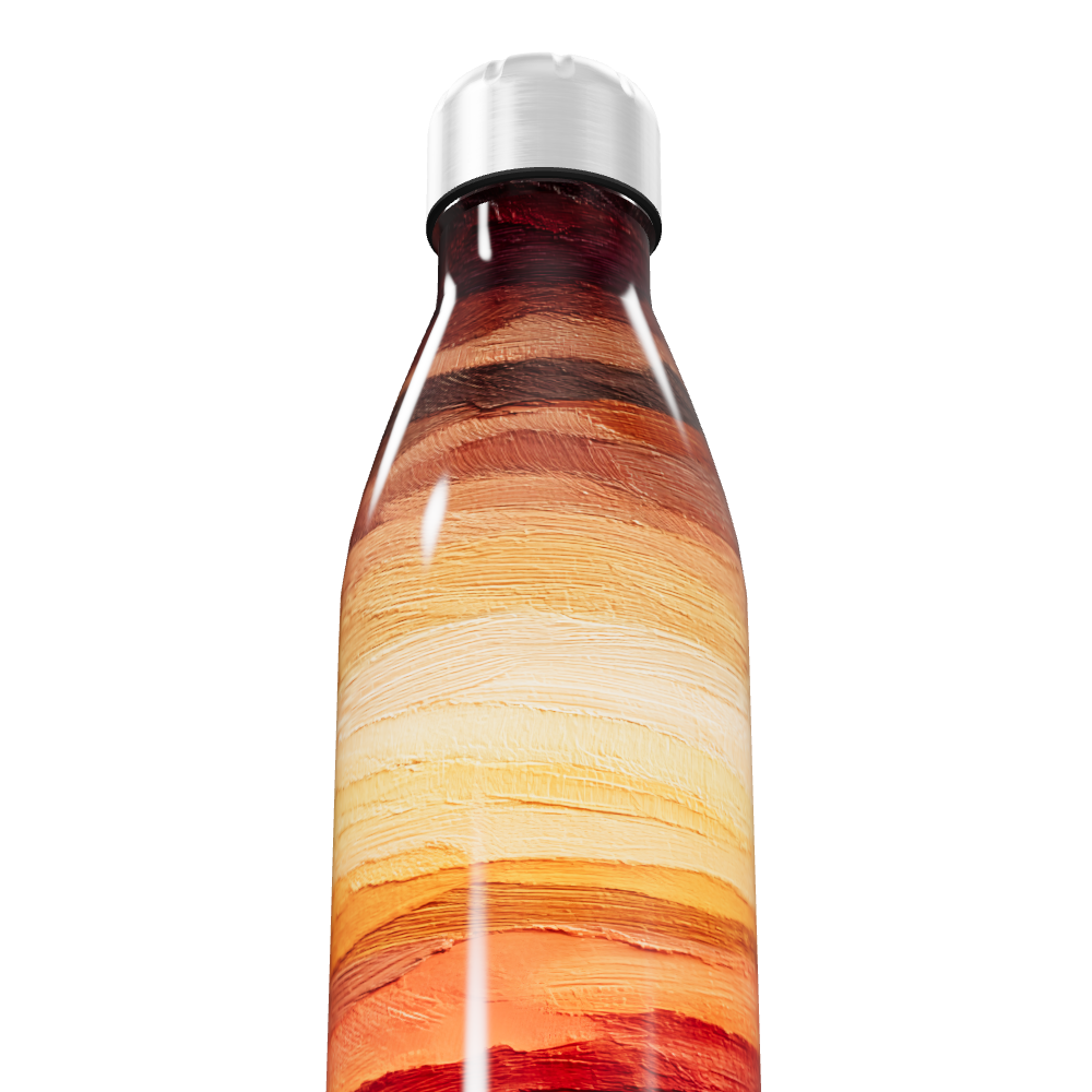 Garrafa Inox Estampada - Listras Coloridas