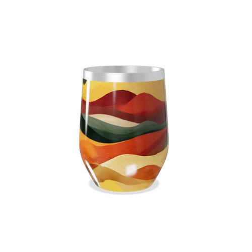 Copo Térmico Slim - Estampa Ondas Coloridas