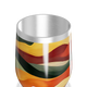 Copo Térmico Slim - Estampa Ondas Coloridas