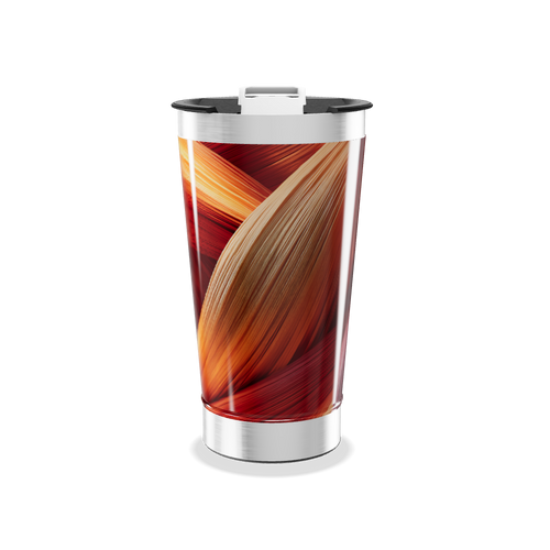 Copo Térmico - Estampa Abstrata Colorida