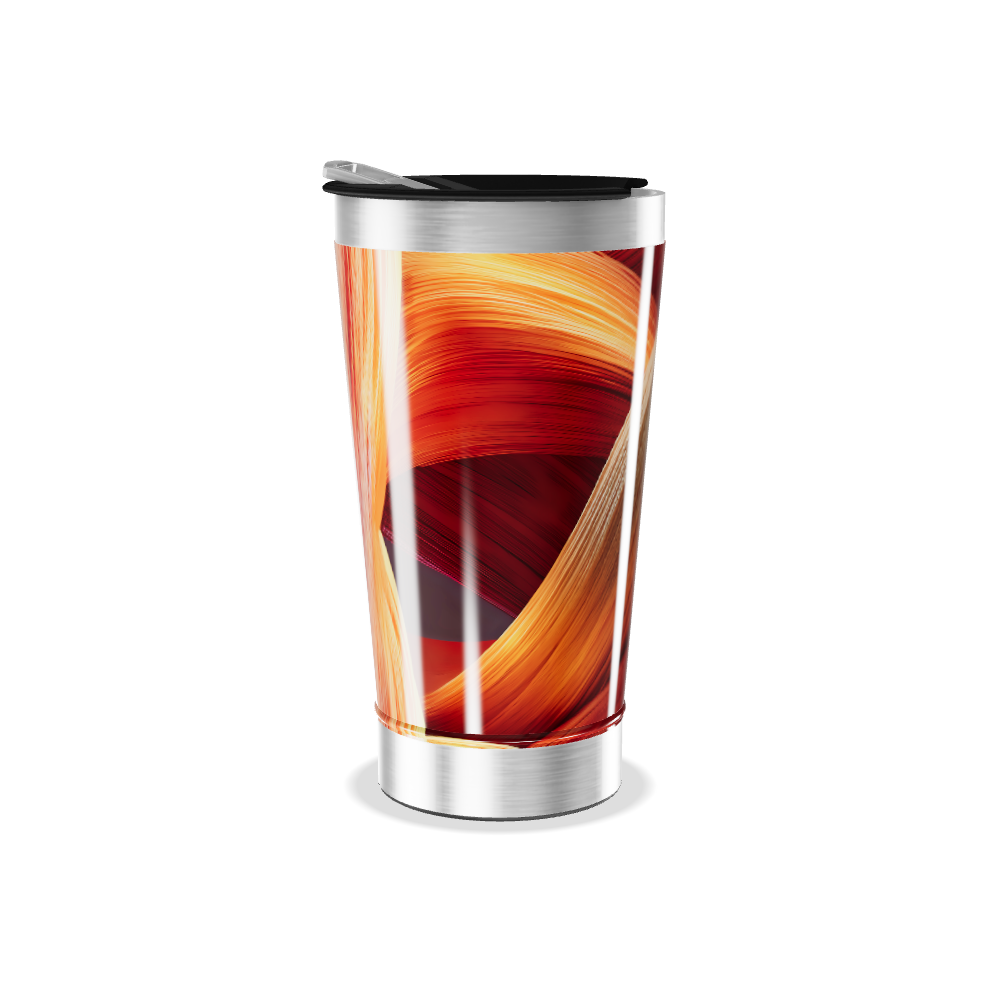 Copo Térmico - Estampa Abstrata Colorida