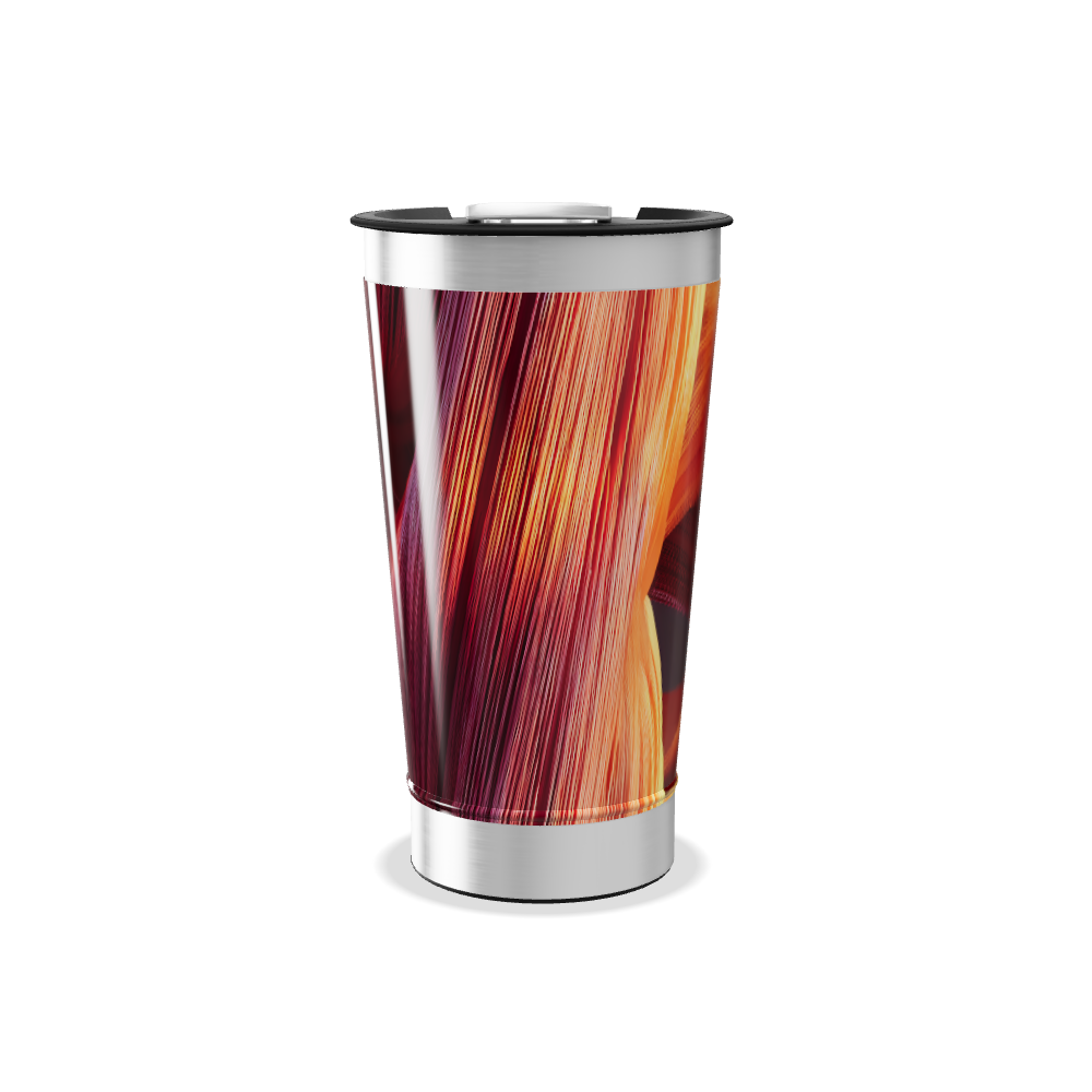 Copo Térmico - Estampa Abstrata Colorida