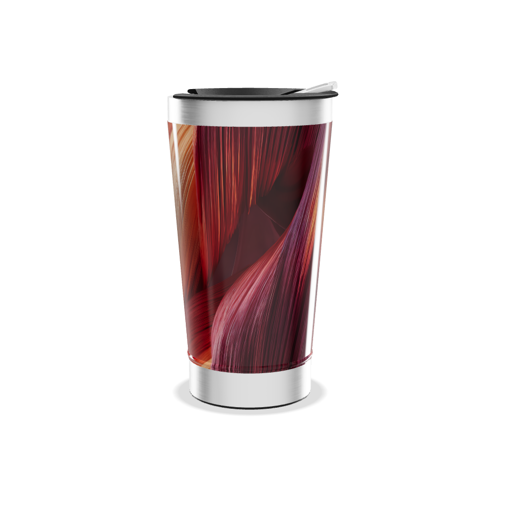 Copo Térmico - Estampa Abstrata Colorida