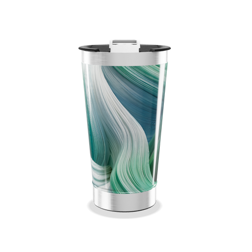 Copo Térmico - Estampa Azul e Verde