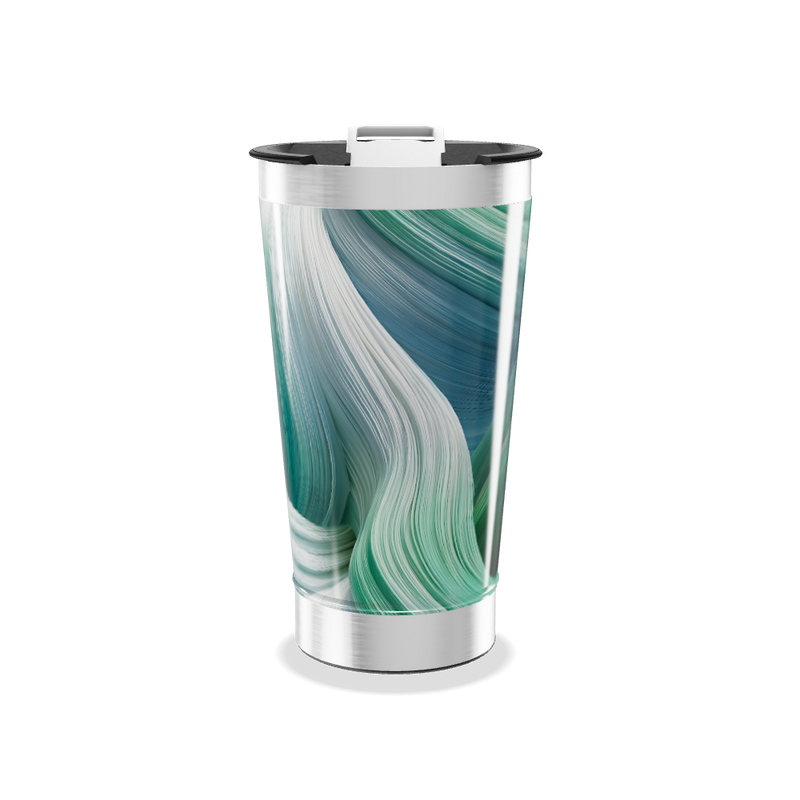 Copo Térmico - Estampa Azul e Verde