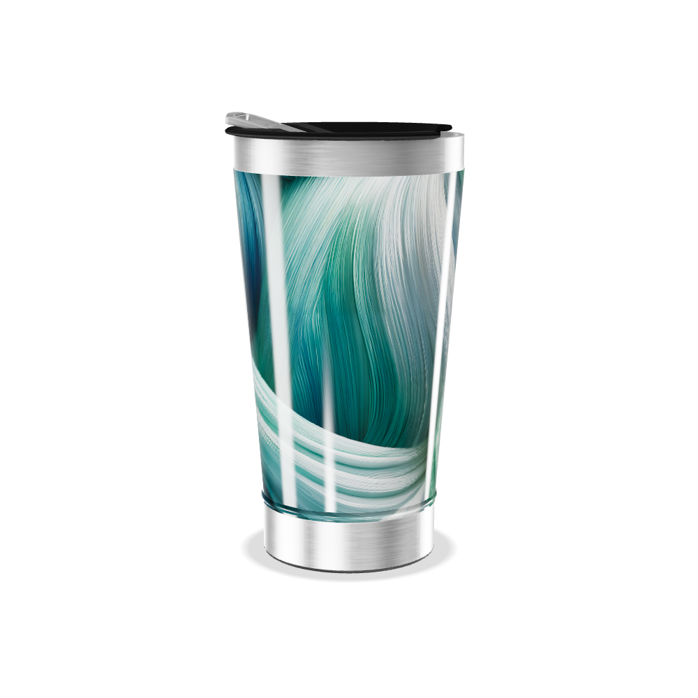 Copo Térmico - Estampa Azul e Verde