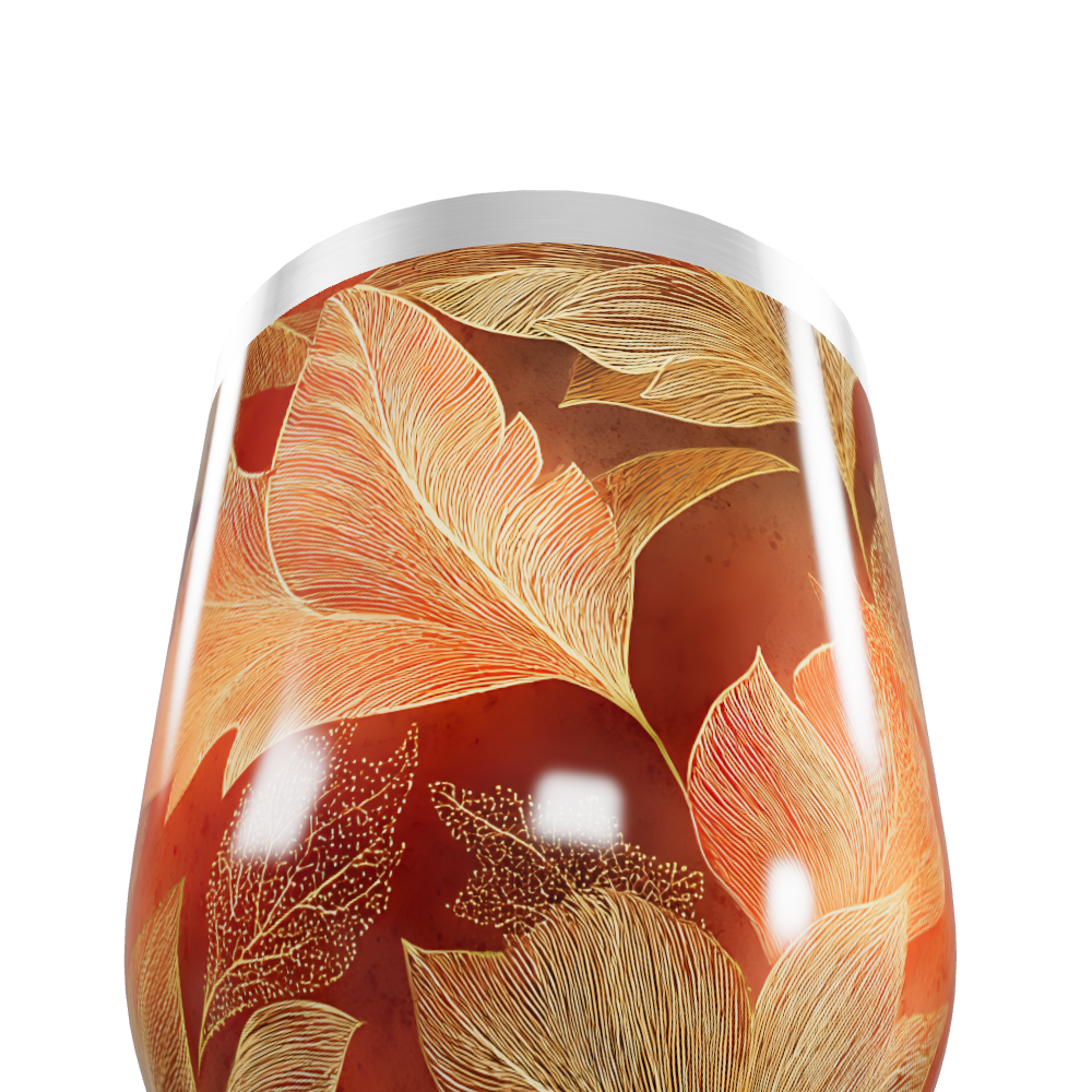 Copo Térmico Slim - Folhas Outono Aço Inox