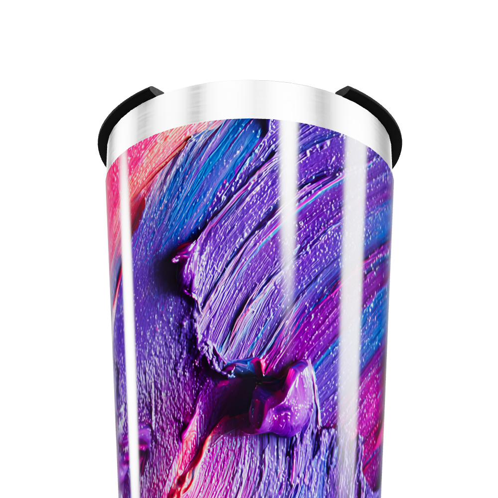 Copo Térmico - Colorido com Arte Abstrata