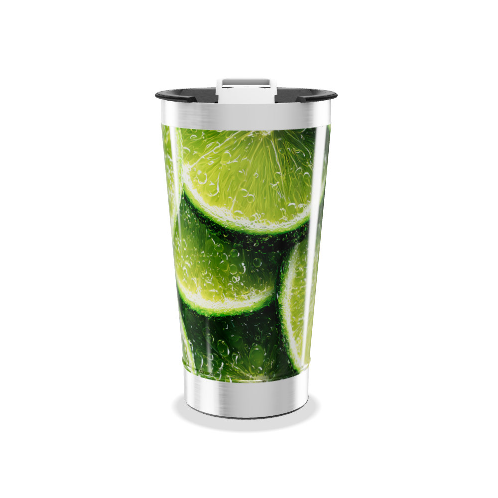 Copo Térmico - Estampa Limão Aço Inox