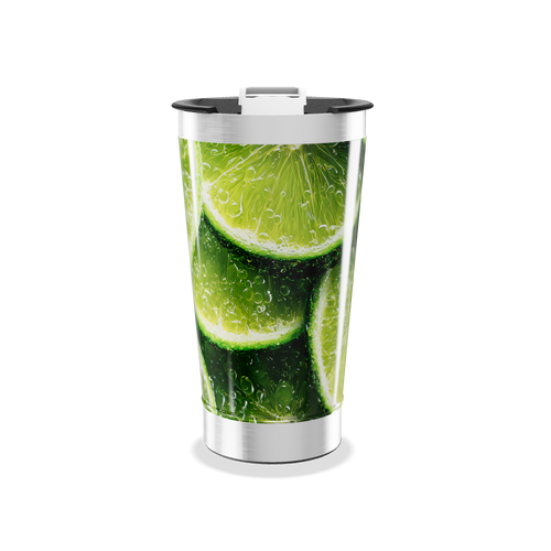 Copo Térmico - Estampa Limão Aço Inox