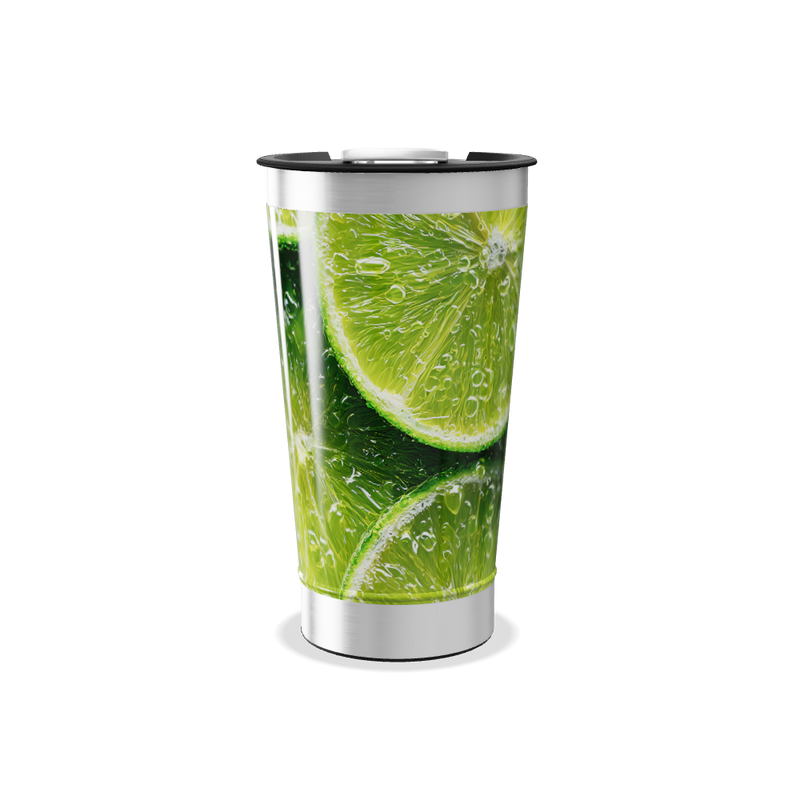 Copo Térmico - Estampa Limão Aço Inox