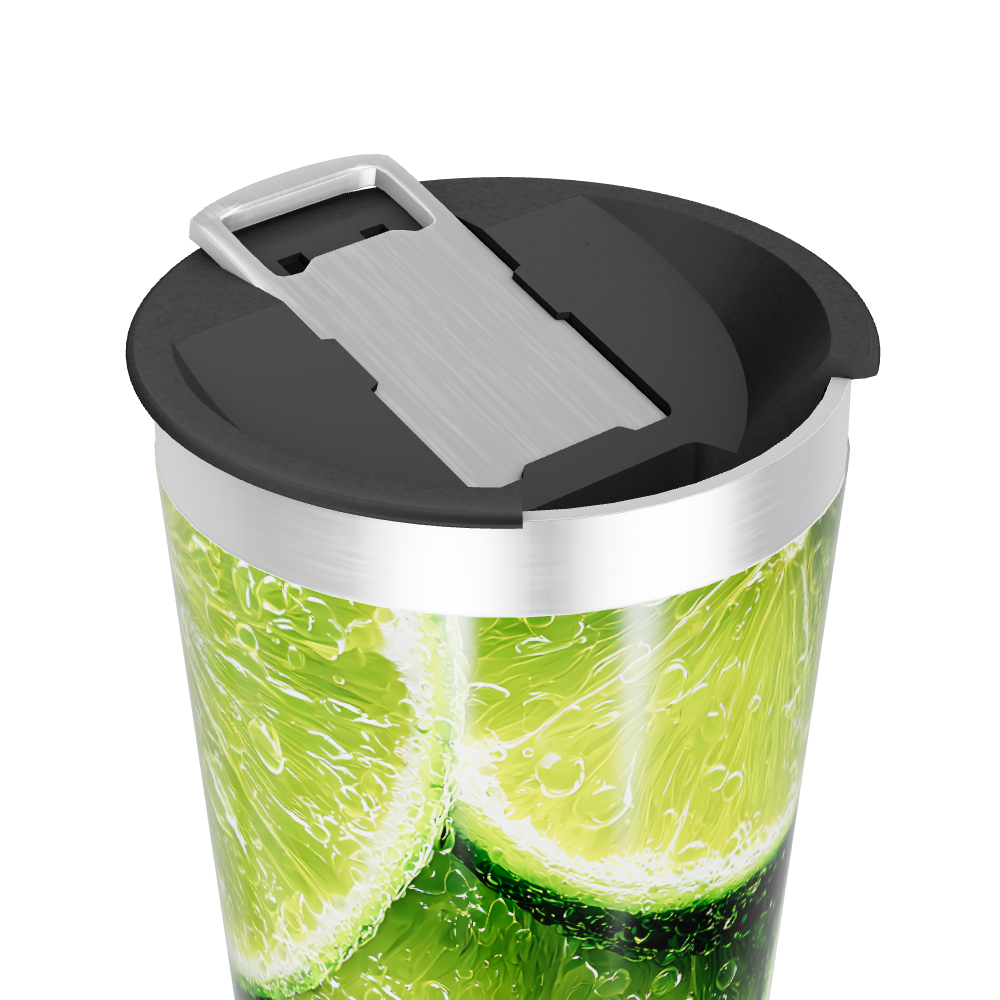 Copo Térmico - Estampa Limão Aço Inox