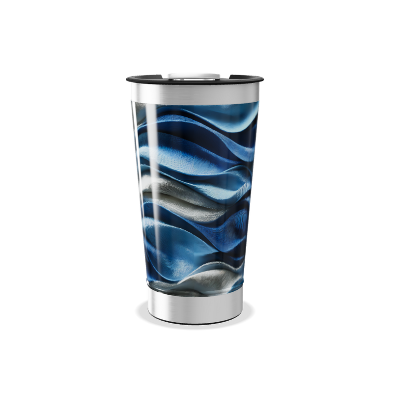Copo Térmico - Estampa Ondas Azul