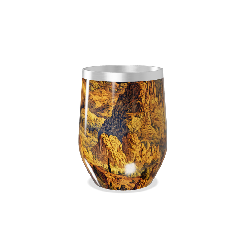 Copo Térmico Slim - Montanha Colorida Aço