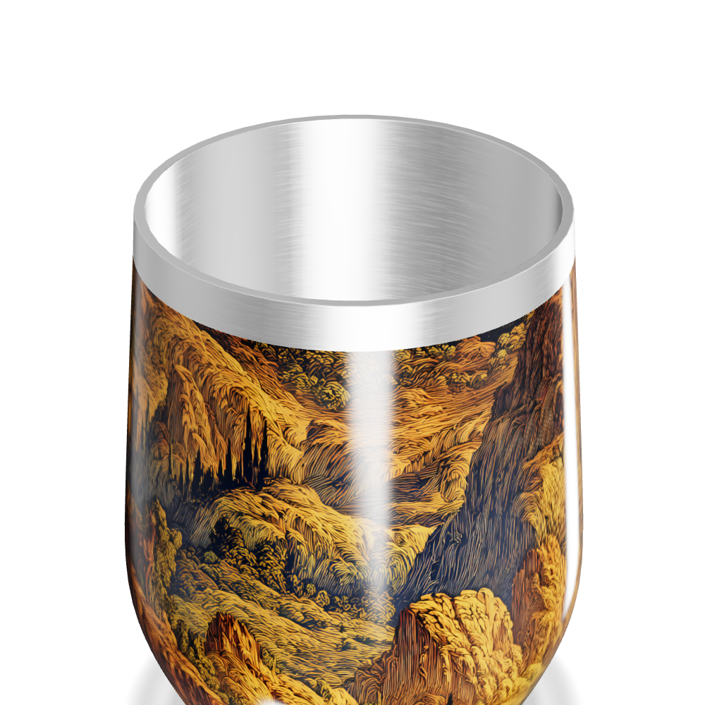 Copo Térmico Slim - Montanha Colorida Aço