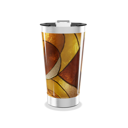 Copo Térmico - Estampa Vitral Colorido