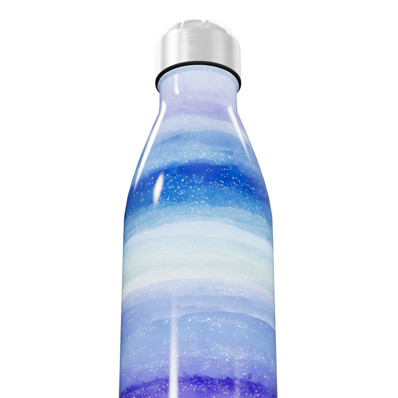 Garrafa Inox - Azul com Estampa Galáxia