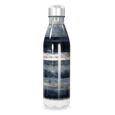 Garrafa Inox Listrada Azul e Prata