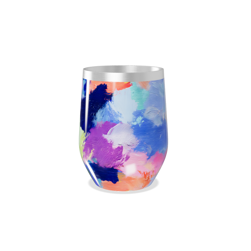 Copo Térmico Slim - Estampa Colorida Abstrata