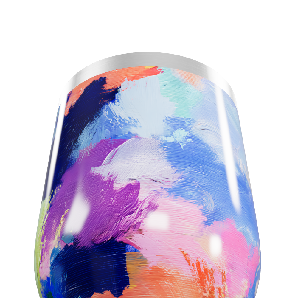 Copo Térmico Slim - Estampa Colorida Abstrata