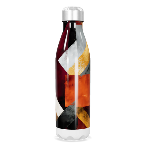 Garrafa Inox - Estampa Geométrica Colorida