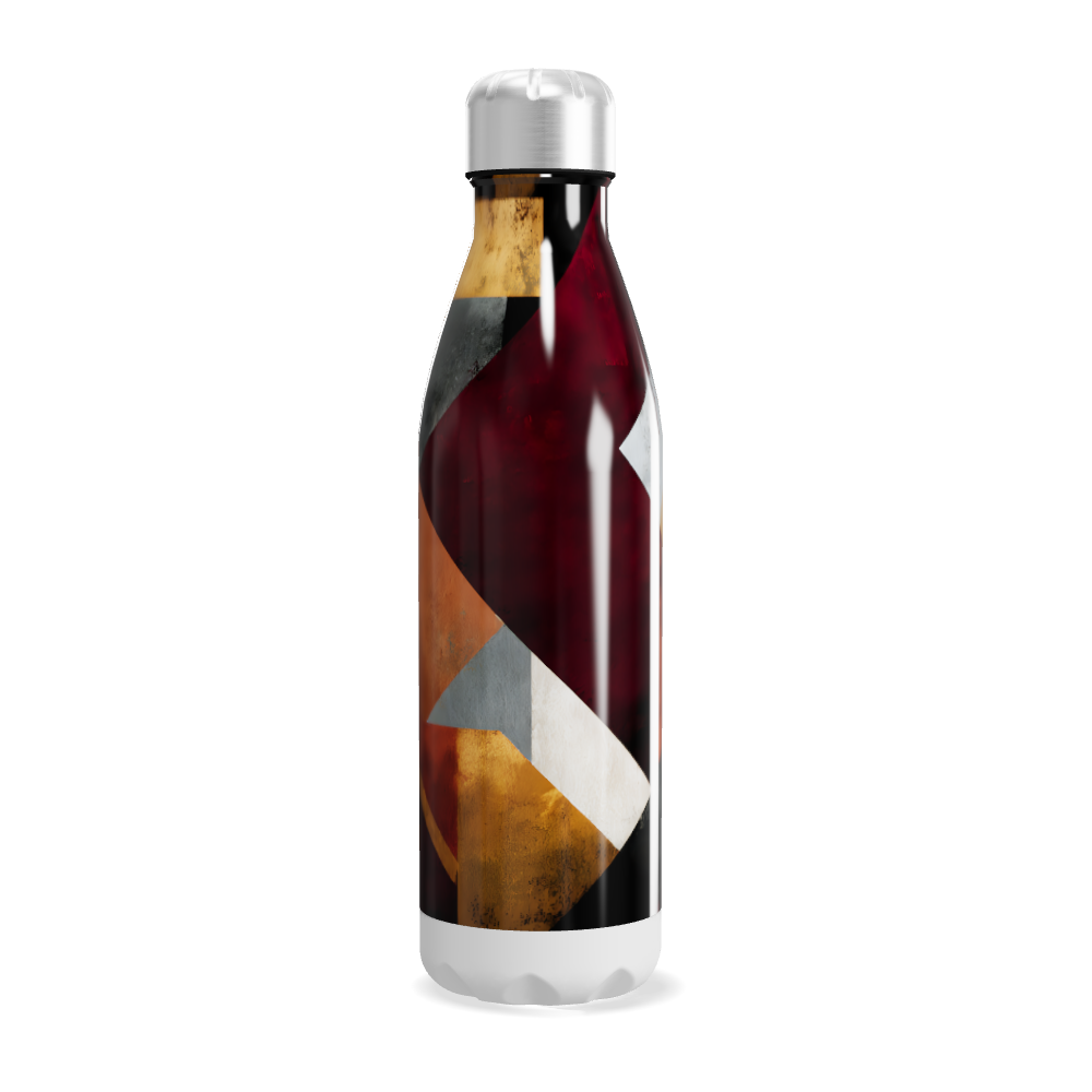 Garrafa Inox - Estampa Geométrica Colorida
