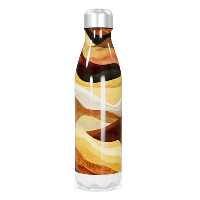 Garrafa Inox - Estampada Ondas Coloridas