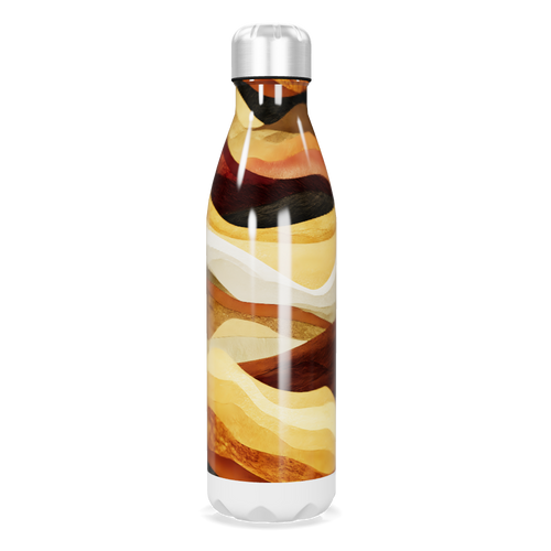 Garrafa Inox - Estampada Ondas Coloridas