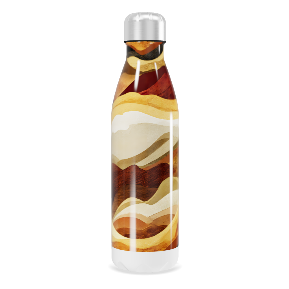 Garrafa Inox - Estampada Ondas Coloridas