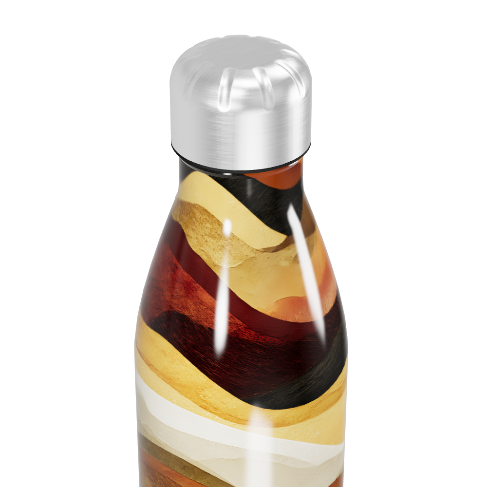 Garrafa Inox - Estampada Ondas Coloridas
