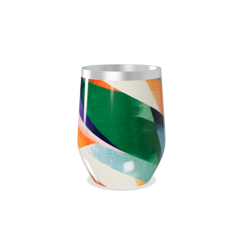 Copo Térmico Slim - Estampa Colorida Abstrata