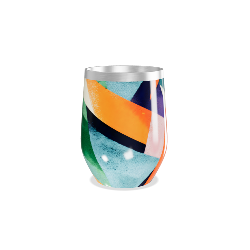 Copo Térmico Slim - Estampa Colorida Abstrata