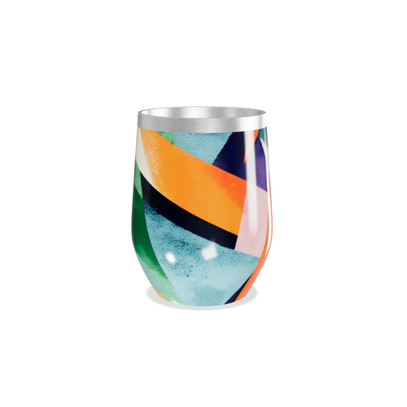 Copo Térmico Slim - Estampa Colorida Abstrata