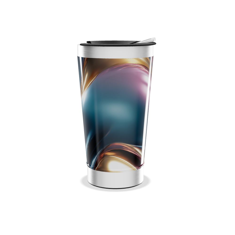 Copo Térmico - Design Abstrato Multicor