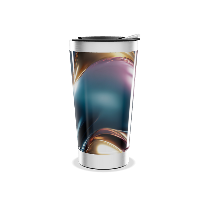 Copo Térmico - Design Abstrato Multicor