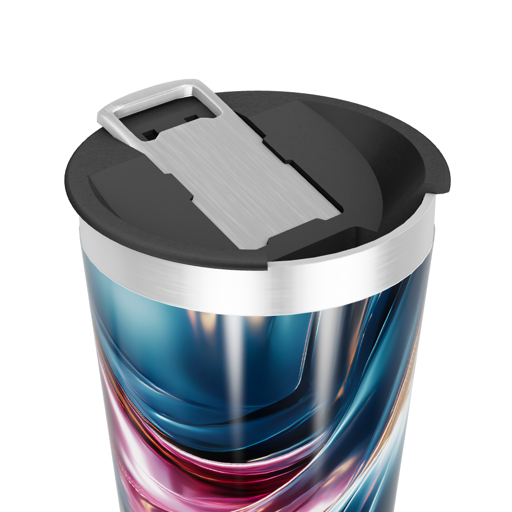 Copo Térmico - Design Abstrato Multicor