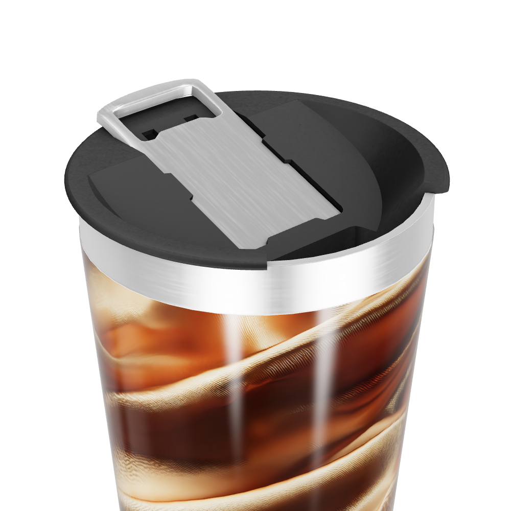 Copo Térmico - Estampa Seda Marrom