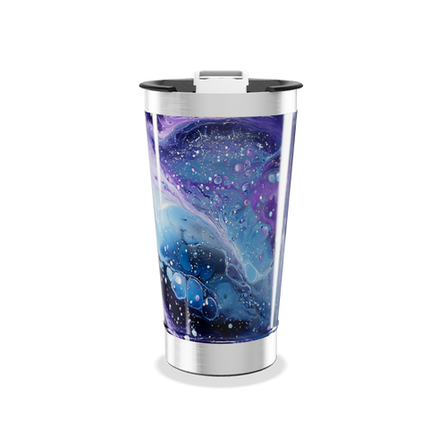 Copo Térmico - Estampa Galáxia Azul