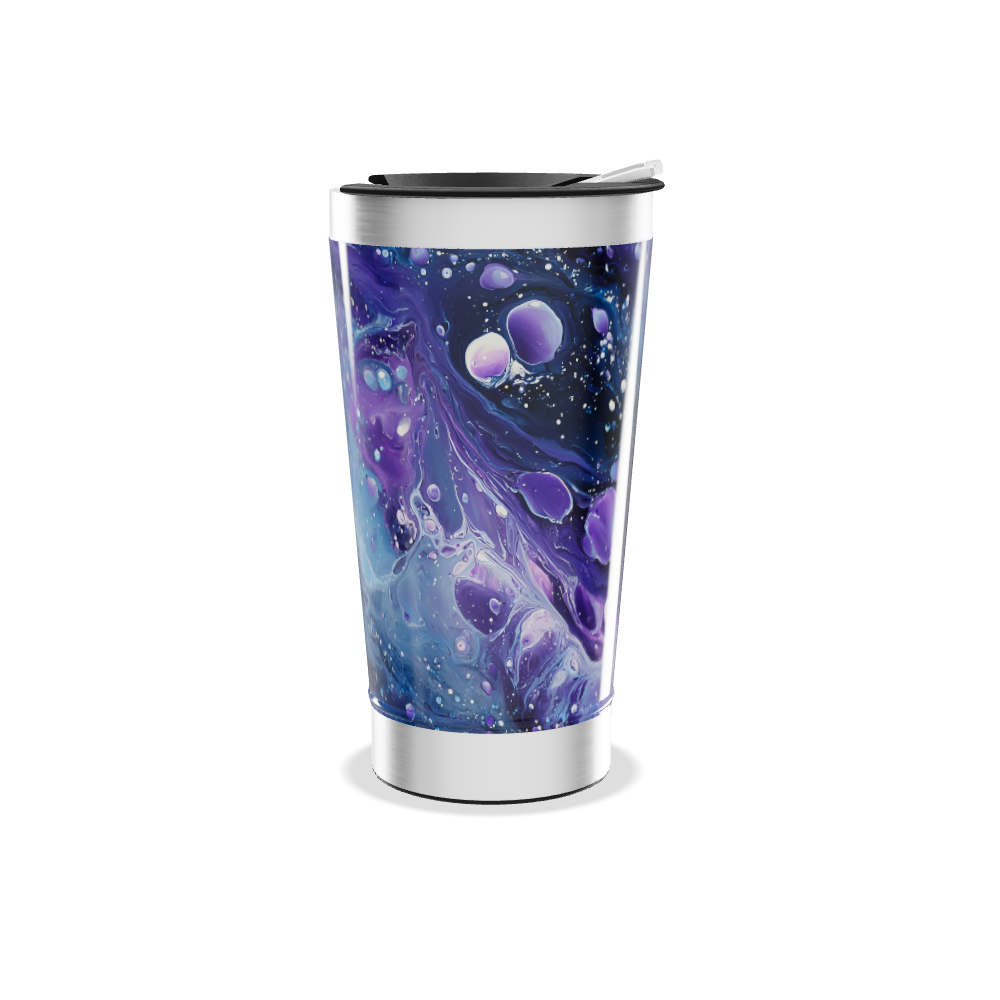 Copo Térmico - Estampa Galáxia Azul