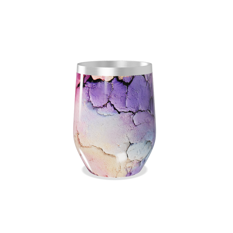 Copo Térmico Slim - Estampa Roxa e Rosa