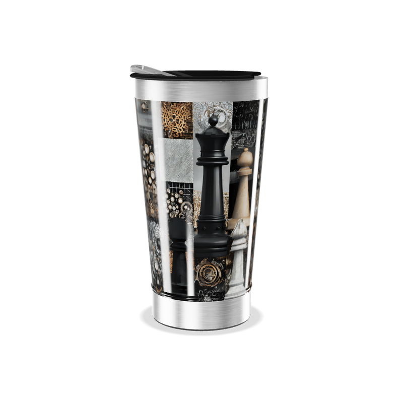 Copo Térmico - Estampa Xadrez Peças