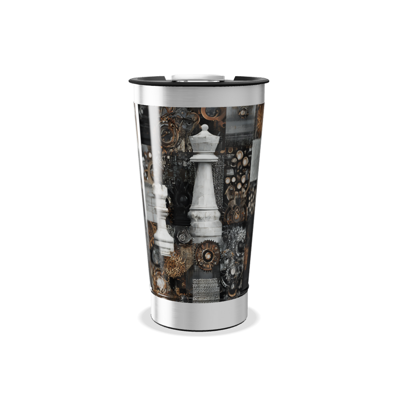 Copo Térmico - Estampa Xadrez Peças