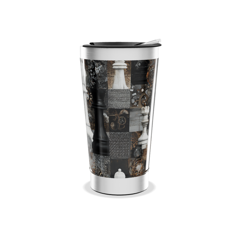 Copo Térmico - Estampa Xadrez Peças