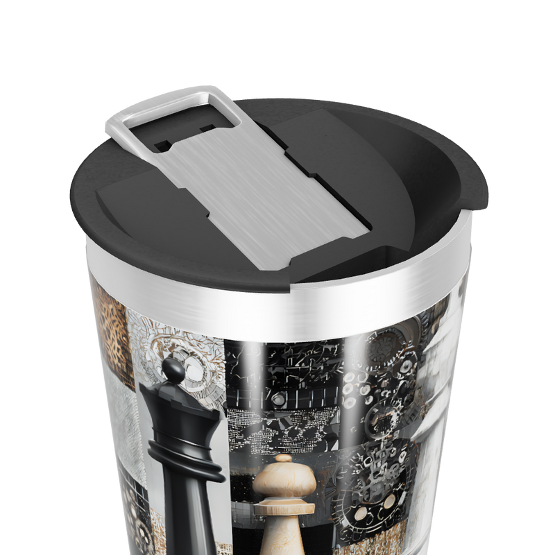 Copo Térmico - Estampa Xadrez Peças