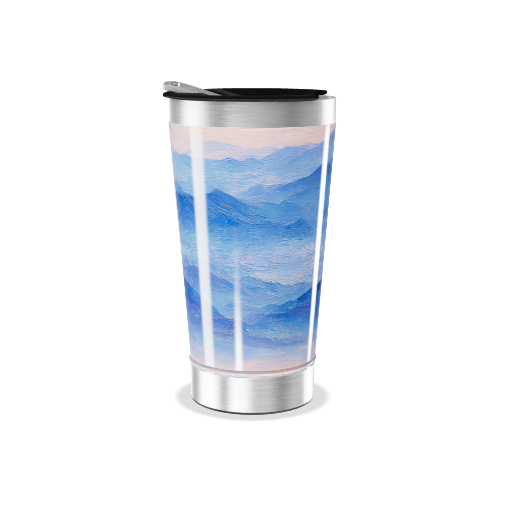 Copo Térmico - Paisagem Azul Inox
