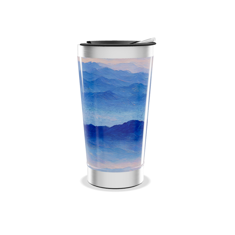 Copo Térmico - Paisagem Azul Inox