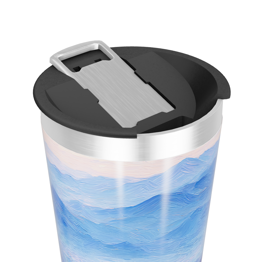 Copo Térmico - Paisagem Azul Inox