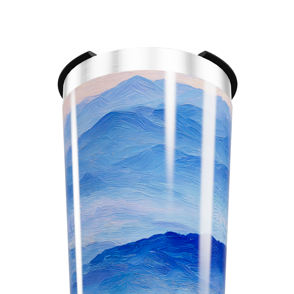 Copo Térmico - Paisagem Azul Inox