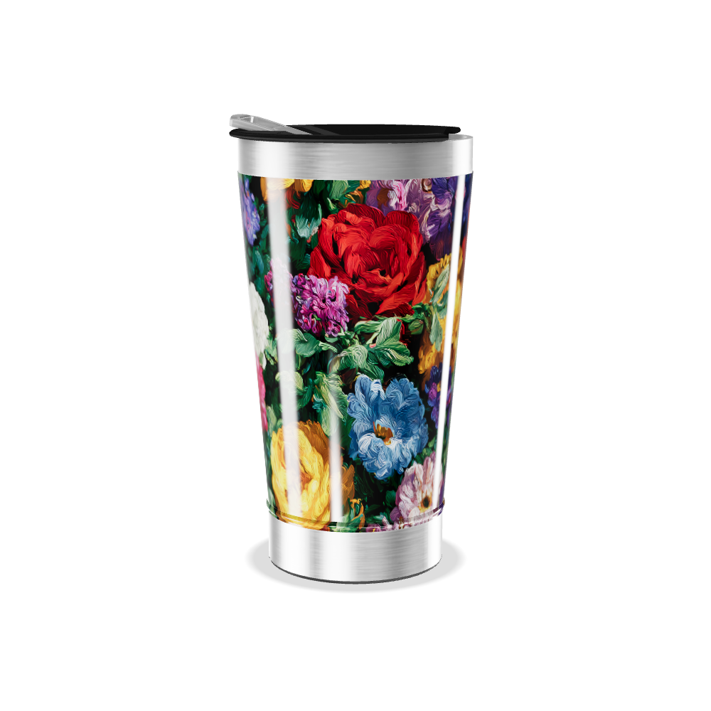 Copo Térmico - Estampa Floral Colorida