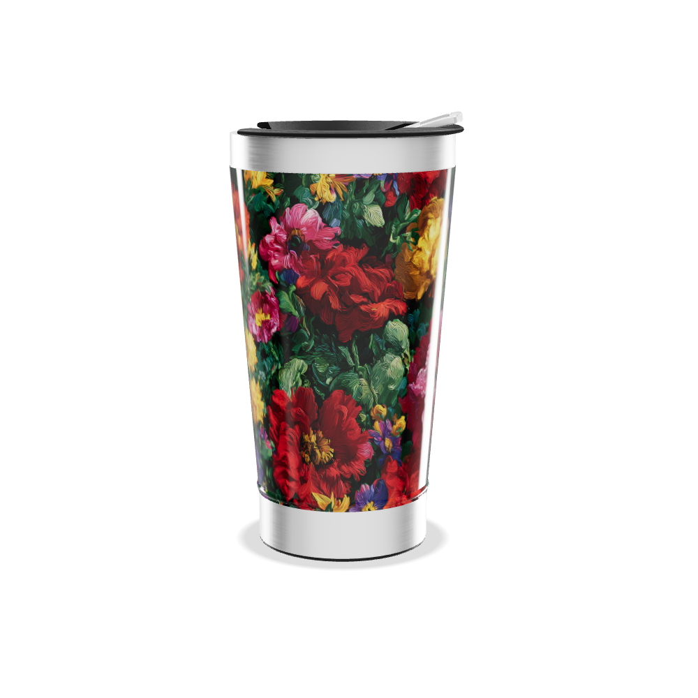 Copo Térmico - Estampa Floral Colorida